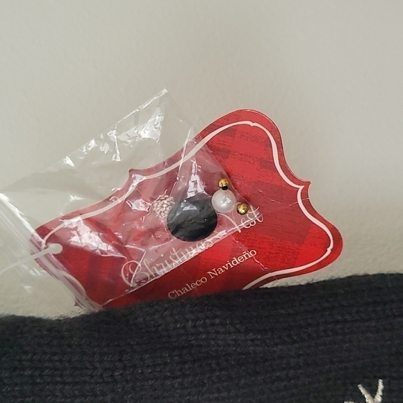 Christmas Vest Embellished and Embroidered Size Small - Picture 8 of 10